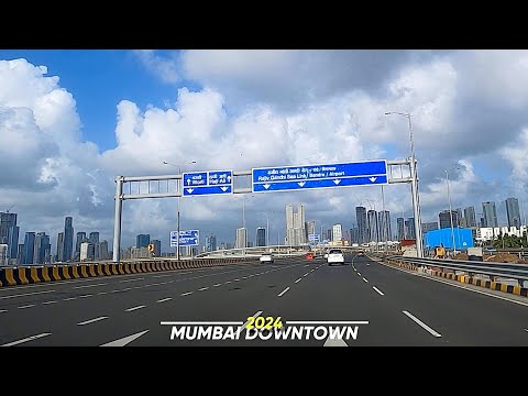 Mumbai Coastal Road Stunning Skyline Views - 4K