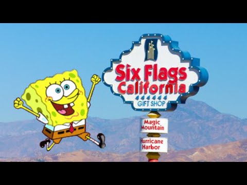 SpongeBob SquarePants stars in Six Flags commercials (ft. Asian Guy)