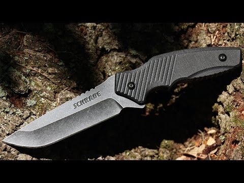 NEW! Schrade SCHF25 Fixed Blade Clip Point Knife - Best Tactical/Survival Knife