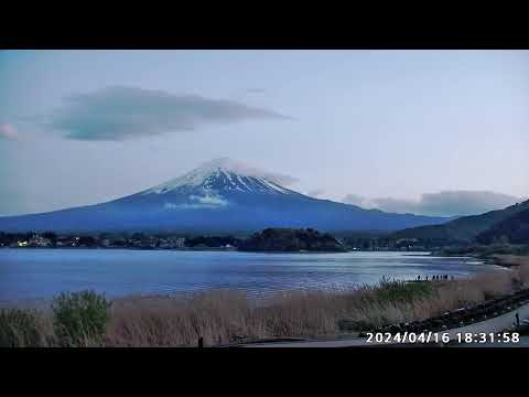 【LIVE】河口湖　大石公園　富士山ライブカメラ【ライブ】　"mount fuji live camera" from Lake Kawaguchiko