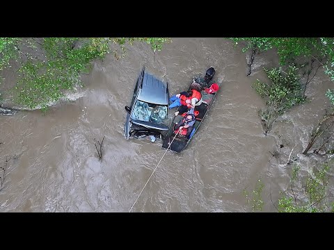 INSANE Water Rescue from Flash Flood - Norway, South Carolina