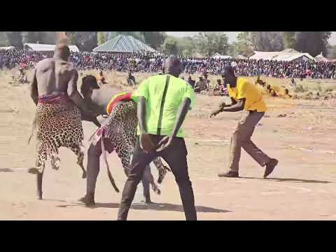 AKOL Agok (won) Vs Alijoh Nhial Loth Amer (Lost)Venue John Garang wrestling field.