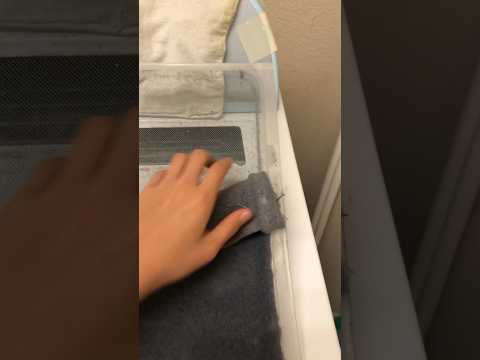 Removing lint from a dryer #satisfying #satisfyingvideo #fypシ #fyp #shorts #fypage #relatable #lint