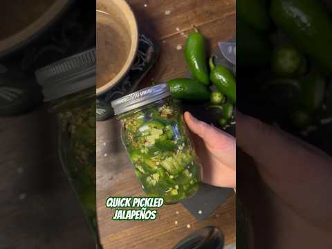 5-Minute Foolproof Pickled Jalapeños: Just 4 Ingredients! #shorts #diy