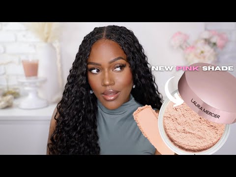 TRYING the NEW* PINK? LAURA MERCIER LOOSE SETTING POWDER