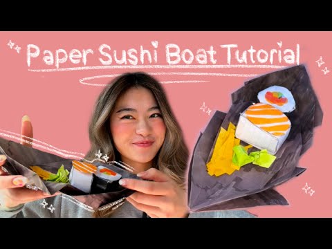 Paper Sushi Boat Tutorial | Simple Supplies!