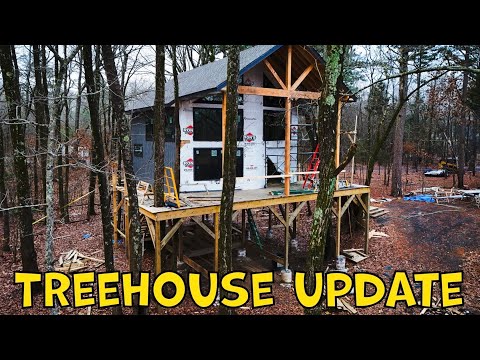 Treehouse Cabin Build Update: The Creek is Amazing!  - Vlog #25