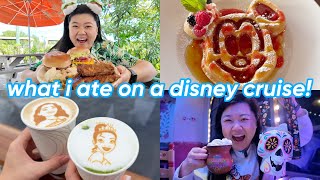 trying EVERYTHING on the DISNEY TREASURE! 🛳️✨ NEWEST cruise ship food 😋 | VLOGMAS DAY 14