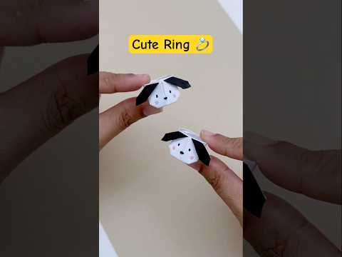 Try it !! #youtubeshorts #art #diy #shorts #ring #cute  (cute paper Ring 💍)