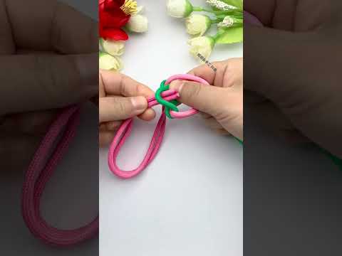 Learn to make pendant knots in 10 seconds, share rope craftsmanship, fancy knots, handmade DIY,