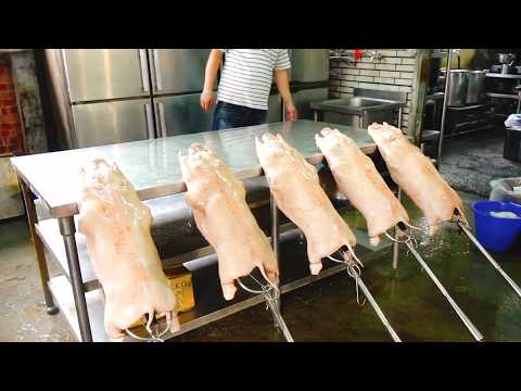 Amazing Roasting Skills for Making Crispy Duck& Suckling Pig /令人驚嘆的烤功！碳火烤鴨三吃、港式脆皮烤乳豬/ 片鴨、炒鴨架、鹹酥鴨