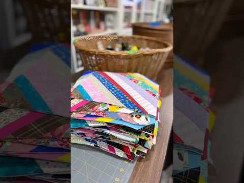 A String Quilt from 2 years ago and OH goodness are my string baskets FULLLLLLL now!! #quilting