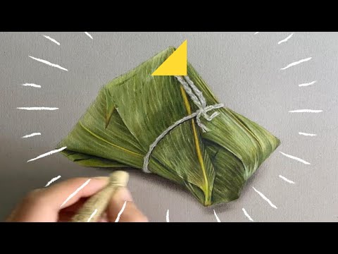 How to draw zongzi in China