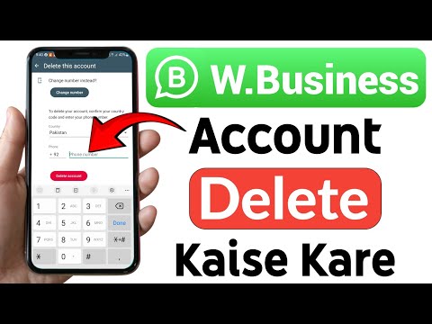 How To Delete WhatsApp Business Account | WhatsApp business account delete karne ka tarika