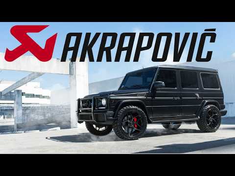 G63 G-Wagon New Exhaust Sounds INCREDIBLE! | Akrapovic Valved Exhaust System Install / Sound