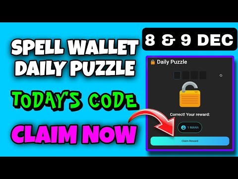 Spell Wallet Daily Puzzle Today 8 December | Spell Wallet Today Puzzle | Spell Wallet Secret Code