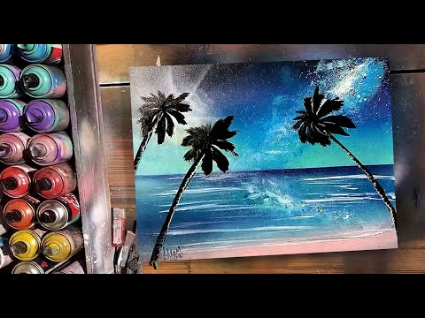 Landscape on The Beach by Spray Art Eden