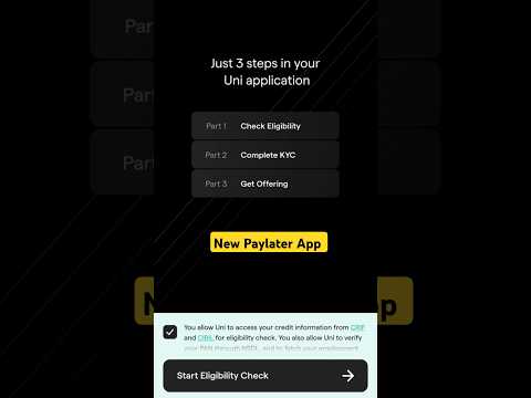 Uni Paylater Apply With 3 Easy Steps || Uni Paycheck App Mein Paylater Limit Ke Liye Apply Karen ||