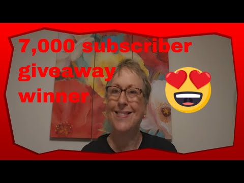 Announcing The Lucky Winner Of My 7000 Subscriber Giveaway + A  Question! 🎉