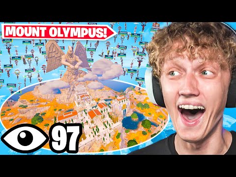 I Got 100 Players To Land At MOUNT OLYMPUS In Season 2 Fortnite (Chapter 5)