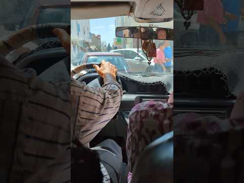 Stuck in a traffic jam in Hammamet Sud, Tunisia #shorts #travel #tunisia #hammamet #sharedtaxi