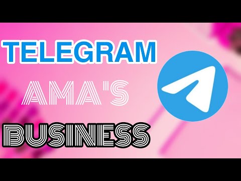 How To Make Money With Telegram [CRYPTO AMA'S BUSINESS]