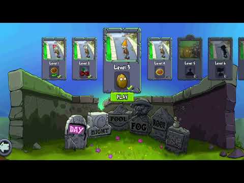 Plants vs Zombies gameply livel 1,2,3,4,5