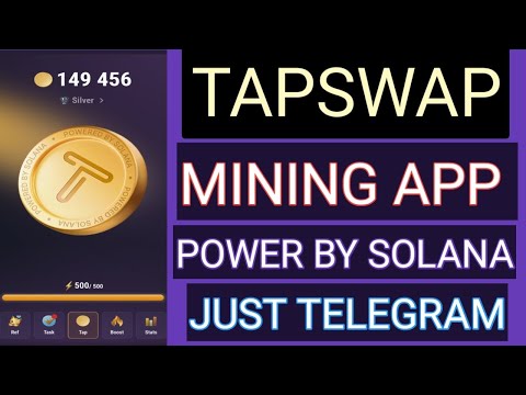 TAPSWAP Mining App Same NOTCOIN Joining Process |TAPSWAP Withdrawal Solana Wallet Phantom