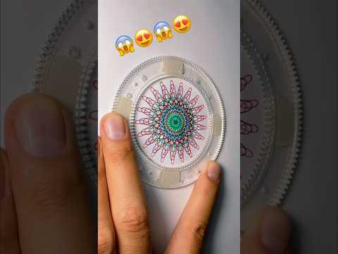 😱😍Effortless Art with a Spirograph: Create in a Flash #art #spirograph #spirographdrawing #shorts