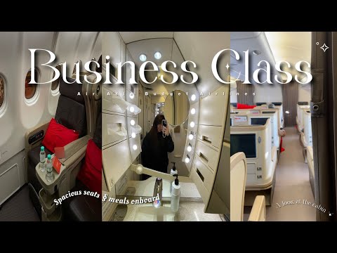 FLY BUSINESS CLASS WITH ME ON AIR ASIA X ✧˖° || budget Airlines Vlog [Melbourne to Kuala Lumpur]