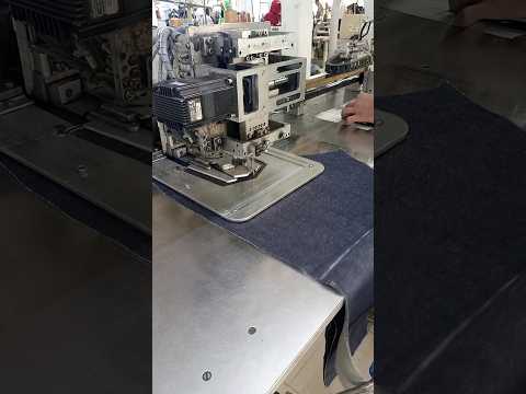 Automatic back pocket joint.  #tailoring #garments_machine #sewingtutorial #shorts #shortsvideo