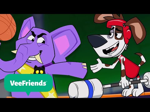 Basketball & Foam Pit Games! | @VeeFriendsCartoons 🐻🐘 | NEW! | Monster Cartoon for Kids