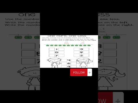 Before and After Numbers for Kids/ How to Teach Before and After Numbers for Kids/ Count and Match.