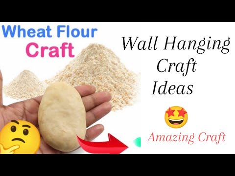 Wheat Flour Idea / Make awesome Wall Showpieces From flour for Wall Decor/ Wall Hanging