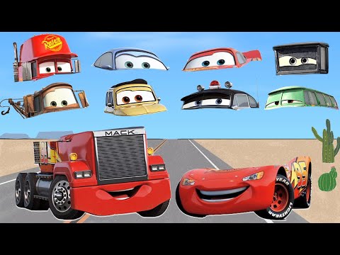 カーズのおかおはどれだ？＃２　知育　教育　幼児　赤ちゃん　Wrong Head Disney Cars Lightning McQueen 라이트닝 맥퀸