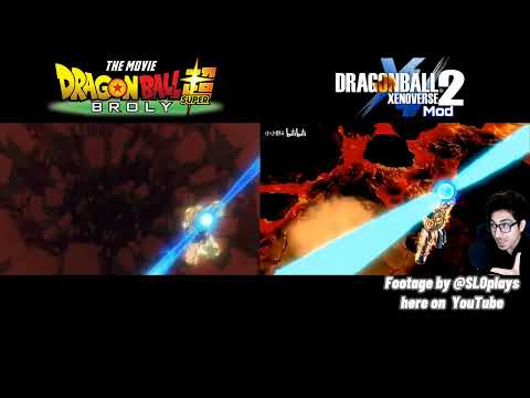 SSJ Gogeta vs SSJ Broly Side by Side Comparison - DBS Broly Movie & NEW Chinese XV2 Mod (AMAZING)