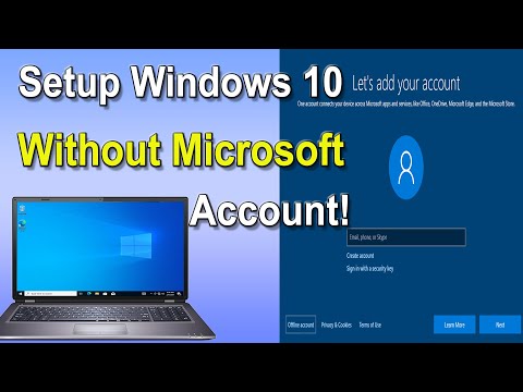 Setup Windows 10 PC Without Microsoft Account