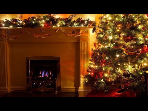 Fireplace Xmas relaxant music for healing soul and body .Piano and Guitar