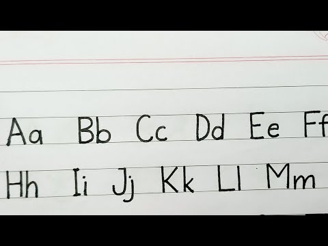 How to write english capital and small letter | Alphabets Aa to Zz |