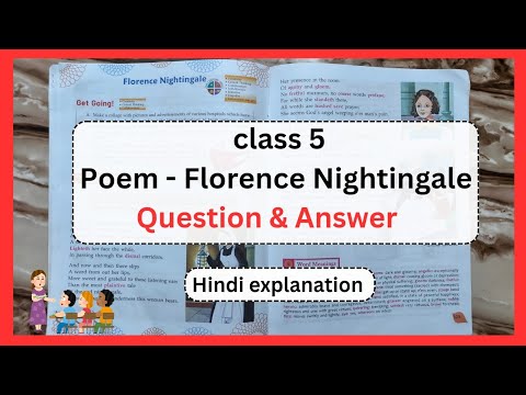 Poem - Florence Nightingale Question Answers Live Class 5 | Stellar English book