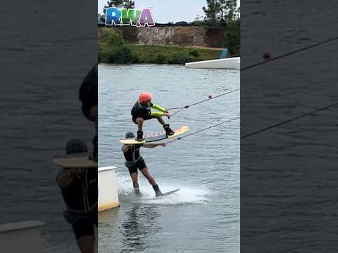 Epic Kids Wakeboarding Jump... or FAIL? Can Wilder make it???