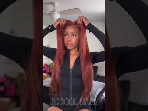 The color is perfect for this season🔥🥰#wigs #haircolor #recoolhair