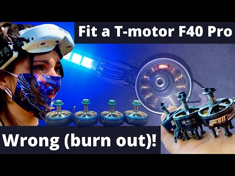 FPV How To: Fit a T-motor f40 Pro Wrong and Replace It Right (burn out)