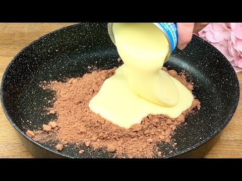 🍬Mix condensed milk and cocoa! You will be surprised! Quick no-bake recipe!