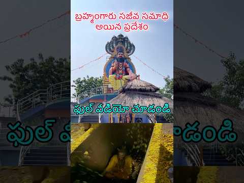 బ్రహ్మం గారి సజీవ సమాధి 🙏 #shorts #brahmamgarimatam #ytshorts #youtubeshorts #kadapa