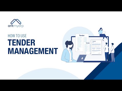 Learn how to use Tender Management | AntMyERP- Hindi