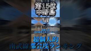 【個人的注意】南武線駅都会度ランキング！下位のほうは全然自信ない #おすすめ #ランキング #鉄道 #南武線