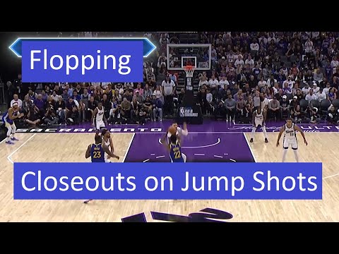 Educational - Closeouts on Jump Shots and Flopping. (FIBA and NBA)