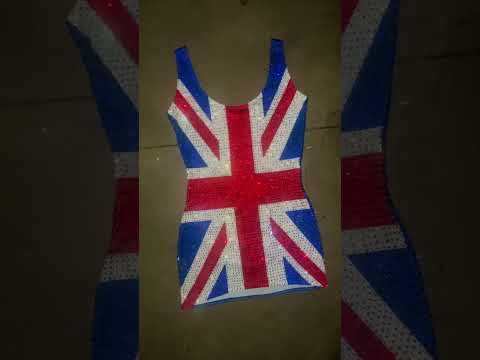 Rhinestone Union Jack dress