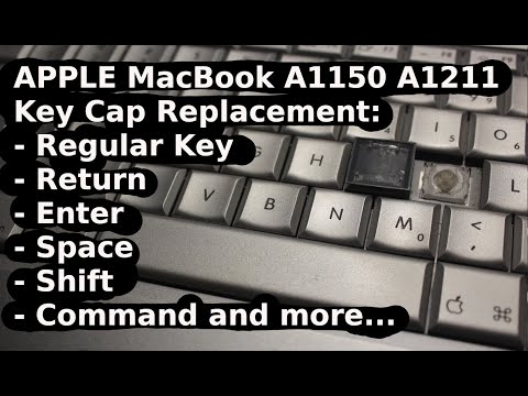 How to Repair KeyCap Key Cap APPLE MacBook 15 A1150 A1211 Regular Return Command Shift Enter Cap